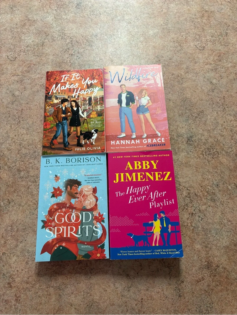 If It Makes You Happy, Wildfire, Good Spirits, Happy Ever After Playlist books